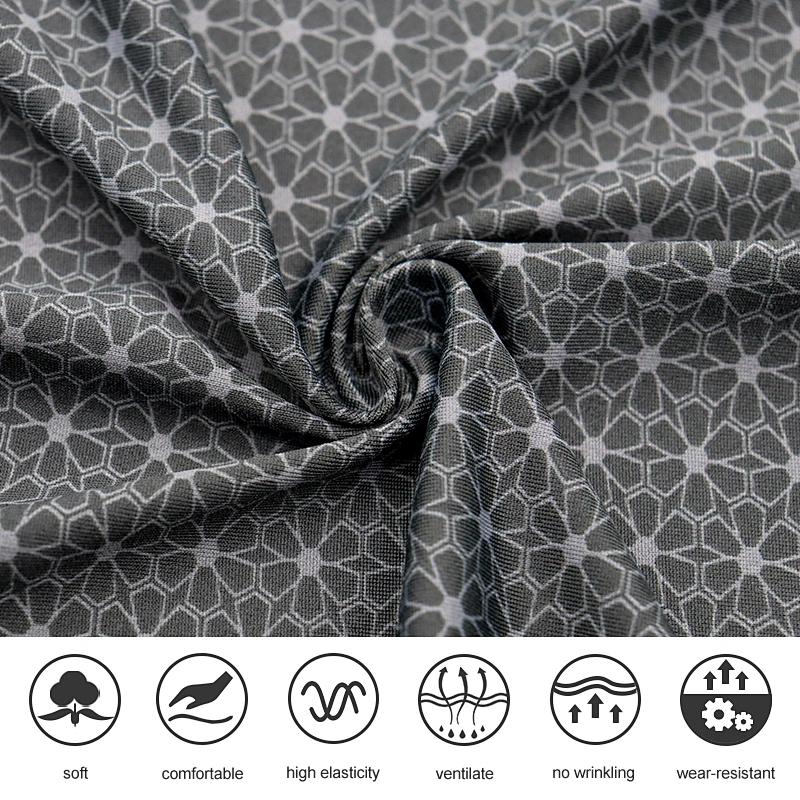 Wicking nylon spandex digital print fabric manufacturers